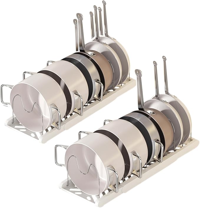 Pot Rack -Expandable Pan Organizer