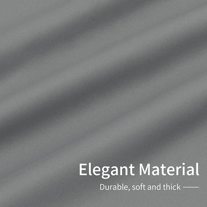 Easy-Going Blackout Curtains for Bedroom, Solid Thermal Insulated Grommet and