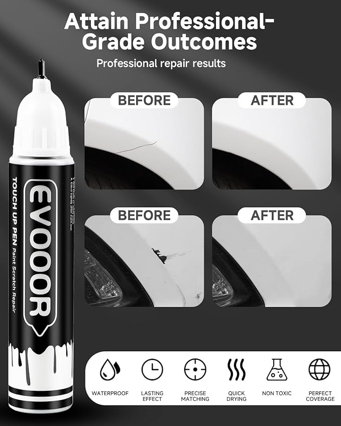 1G3 Magnetic Gray Metallic Touch Up Paint Compatible with Toyota Exact Match 2 in 1 Touch up Paint for Chips and Nicks Repair