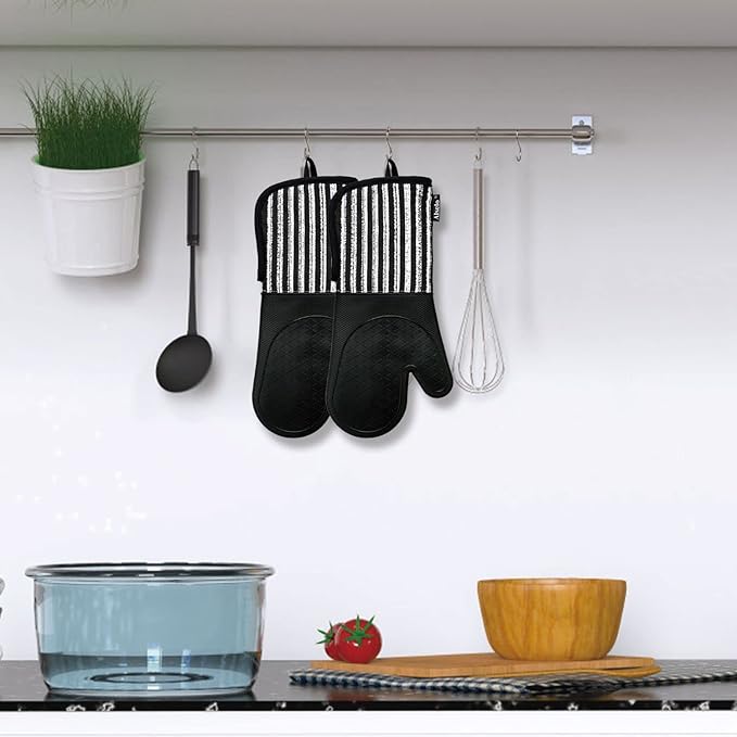 Alselo Silicone Oven Mitts Heat Resistant 932℉