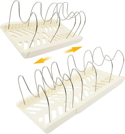 Expandable Pot and Pan Organizer Rack