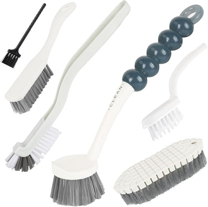 6 Pack Multipurpose Household Cleaning Set, Deep Cleaning Brush Set