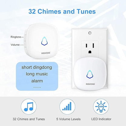 Wireless Motion Sensor Door Chime: Business Entry Doorbell Indoor Motion