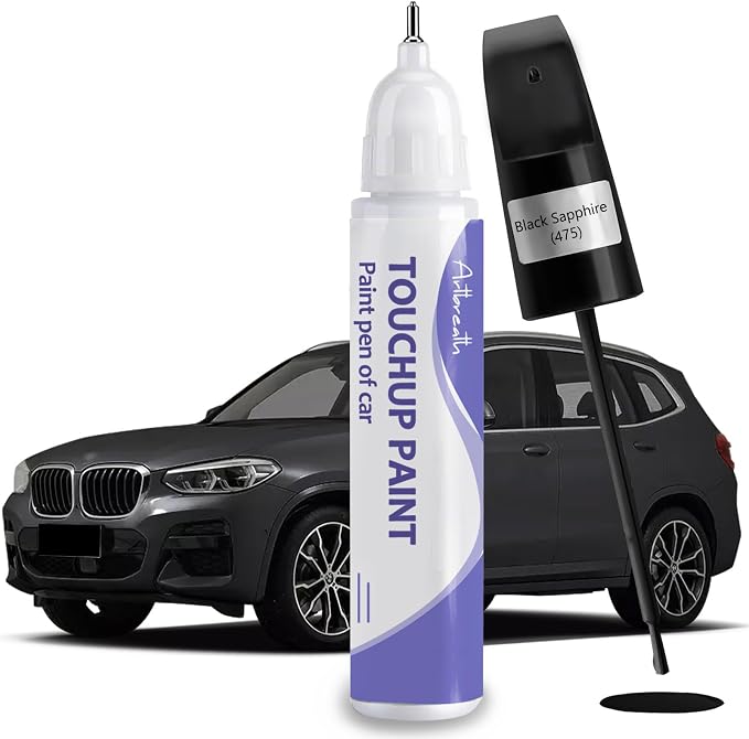 Touch Up Paint for BMW Black Sapphire (475)-Exact Match–Chips and Nicks TouchUp Paint Pen Scratch Repair Car Accessories Car Paint Pen for Erase Car Scratches