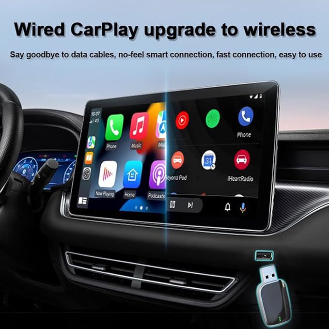 Wireless Android Auto Adapter for Lexus ES LC LS RC RC F 2020-2025,Converts Wired to Wireless Stable Connection Mini Size Accessories(Android 11+ Only),A