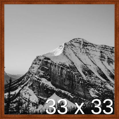 Frame It Easy 33 x 33 Russet Wood Frame