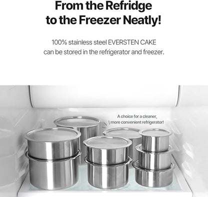 CaKE 5PCS Stainless Steel Food Storage Containers With Lids 5PCS Canister Set Kitchen Appliances Dishwasher Safe Premium South Korea