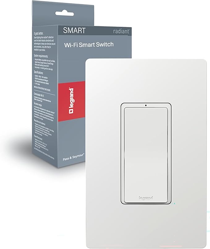 Legrand Wi-Fi Matter Smart Switch, Effortless Setup, Enhanced Compatibility
