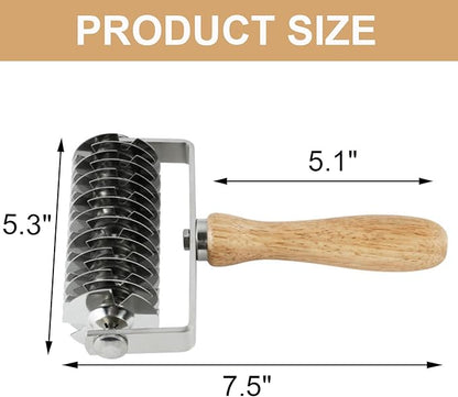 Pastry Lattice Roller Cutter, Stainless Steel Multi-Wheel Dough Cutter