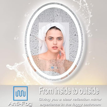 28 x 36 Inch Oval LED Vanity Mirror
