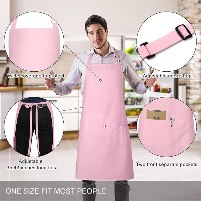 Jubatus 2 Pack 100% Cotton Aprons