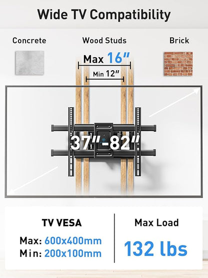 PERLESMITH Full Motion TV Wall Mount