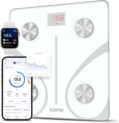 RENPHO Smart Scale for Body Weight, FSA&HSA Eligible, Digital Bathroom Scale