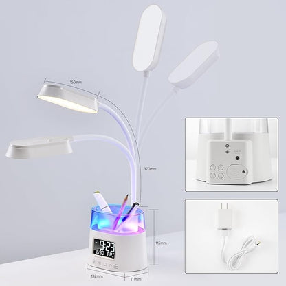 Led Desk Lamp with Pen Holder, Touch Lamps