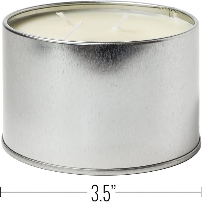 ASR Outdoor 36 Hour Camping Survival Emergency Light Wax Candle Fire Starter in Portable Tin Box, 3 Wick