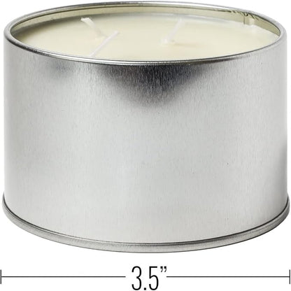 ASR Outdoor 36 Hour Camping Survival Emergency Light Wax Candle Fire Starter in Portable Tin Box, 3 Wick