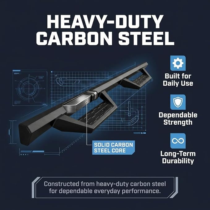 APS Edge Drop Step Running Boards for Silverado/Sierra Crew Cab (4th Gen)