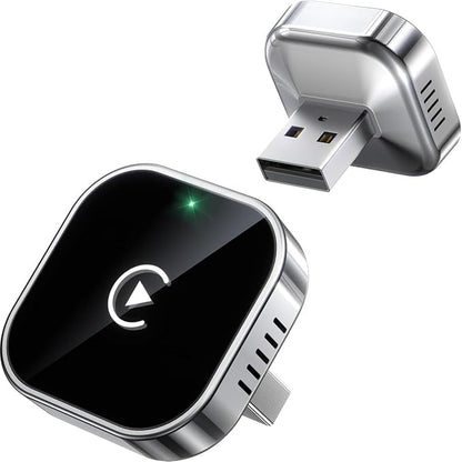 2 in 1 CarPlay Adapter for Audi Q8 2019 2020 2021 2022 2023 2024 2025 2026, CarPlay Wireless Adapter with Auto Reconnect Fast Pairing Bluetooth Connection Compact USB Dongle