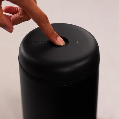 Fellow Atmos Electric Vacuum Canister & Storage Container - Airtight Coffee & Food Storage Containers - Coffee Containers - (Matte Black, 1.2 Liter)