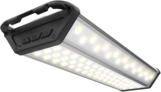 CLAYMORE 3 FACE+ (Large) - Rechargeable LED Area Light for Outdoors, Camping, Tent, Work, Industrial, Emergency Use, Waterproof, Portable, Power Bank Function, Up to 78 Hours Battery Life