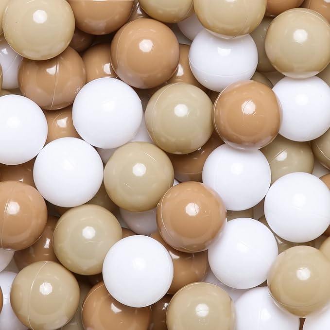 Realhaha Ball Pit Balls 50 100 200 500 Play Balls Plastic Balls for Baby Girls Toddlers Kids Play Tent Pool Playhouse Playpen Party Decoration