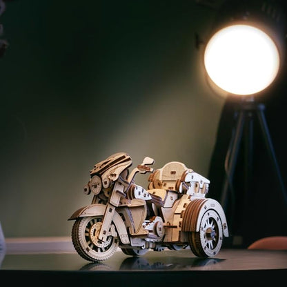 EWA Eco Wood Art 3D Trike Puzzle - Innovative Wooden Craft Kit - Sustainable DIY Assembly Model for Adults