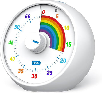 Visual Timer for Kids, 60-Minute Countdown for Classroom Office Kitchen