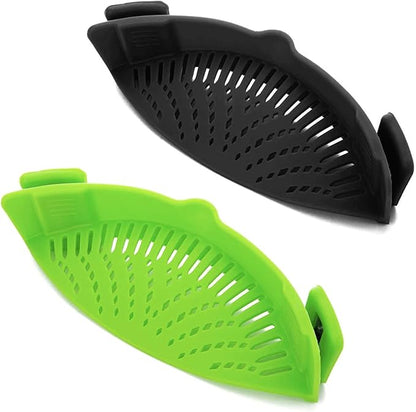2 Pcs Clip on Strainer, Pot Strainer