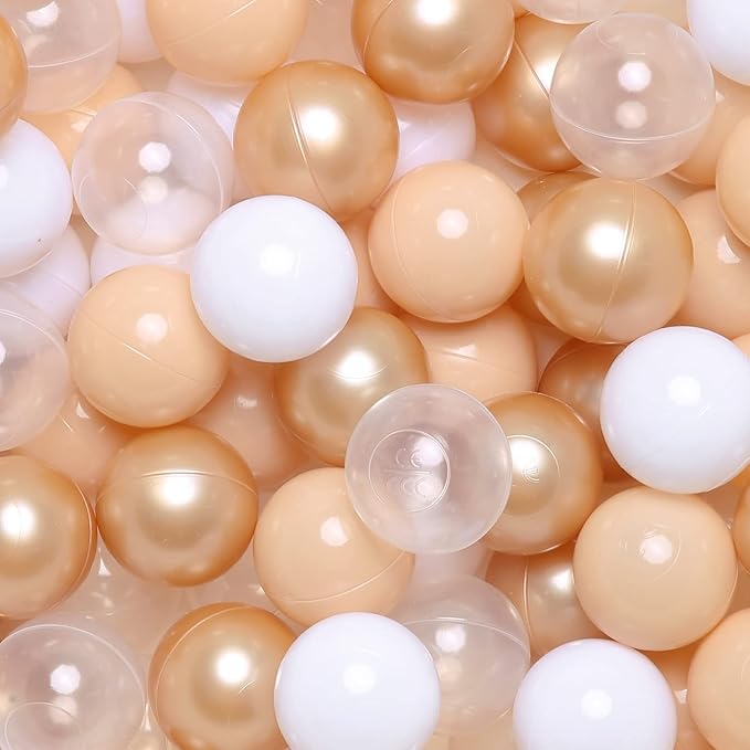 Realhaha Ball Pit Balls 50 100 200 500 Play Balls Plastic Balls for Baby Girls Toddlers Kids Play Tent Pool Playhouse Playpen Party Decoration