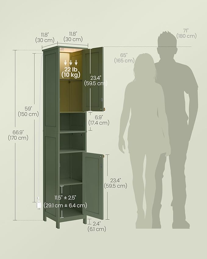 VASAGLE Tall Storage Cabinet