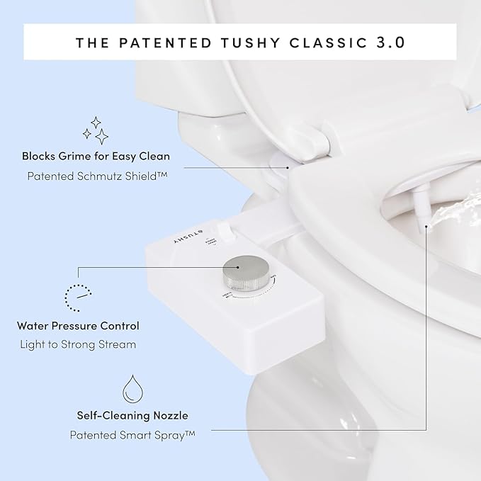 TUSHY Classic 3.0 Bidet Toilet Seat Attachment