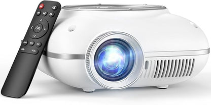 HOMPOW Mini Projector with Two -Way Bluetooth, Portable Projector