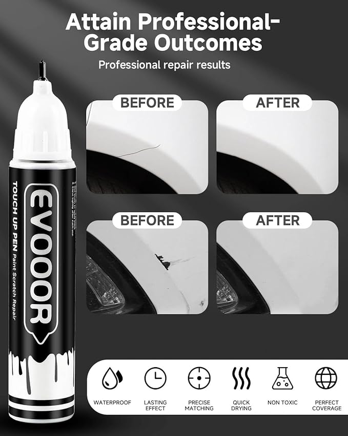 Touch Up Paint for Ford – Exact Match 2 in 1 Paint Pen for Chips and Nicks Repair (Vapor Blue Metallic(K1/M7490A))