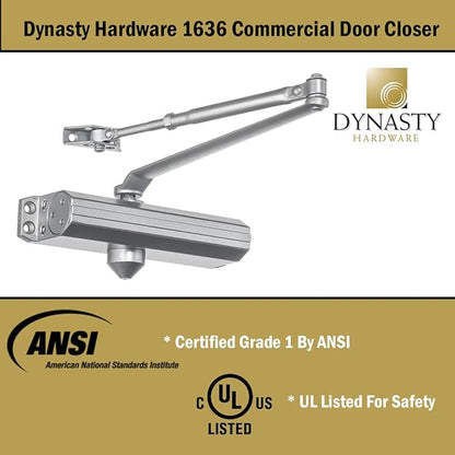 Dynasty Door Closer Adjustable Spring Size 3-6 Hydraulic Automatic Door Closer