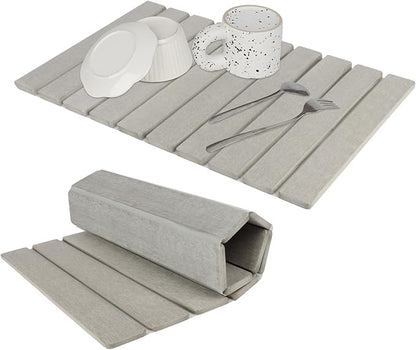Large Stone Dish Drying Mat for Kitchen Counter, Eco-friendly, Instant Drying