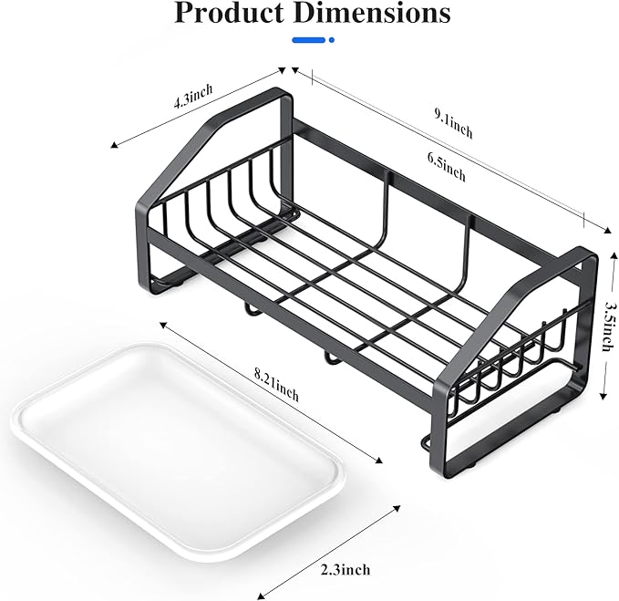 BSKSSK Sink Caddy, Sponge Holder