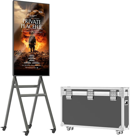 MWE Mobile Digital Signage Display 43in, Portable UHD Touchscreen Advertising