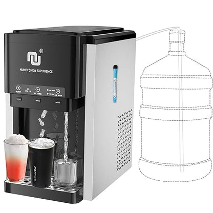 NUNET 3-in-1 Water Bottle Bottom-Loading Ice Dispenser Water Cooler Crusher