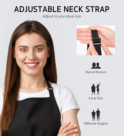 Syntus 4 Pack Adjustable Bib Apron