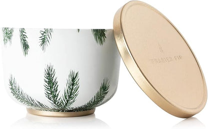 Thymes Scented Candles for Women & Men – Tin with Lid – Luxury Home Decor – Holiday Candles with Notes of Crisp Siberian Fir Needles, Cedarwood, & Sandalwood (Frasier Fir, 6.5 oz)