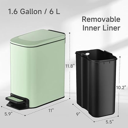 TIPGO Slim Bathroom Trash Can