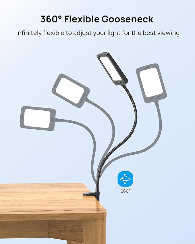 TROND LED Desk Lamp with Clamp, 1000LM Super Bright 3-Level Dimmable Desk Light