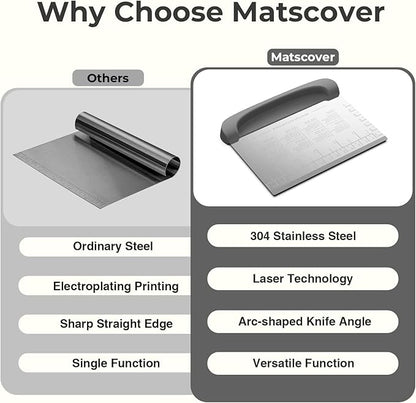 Bench Scraper Dough Cutter Tool