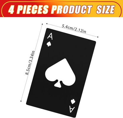 Ace Of Spades Bottle Opener Credit Card Size Pocker Cap Opener Portable