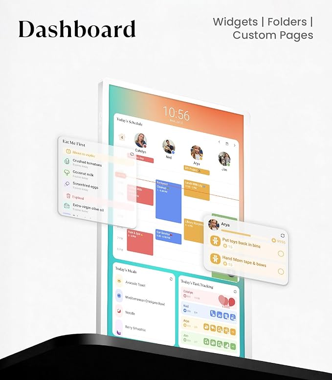Cozyla Digital Calendar+ 2: 32’’ 4K Wall Planner Touch Screen Chore Chart