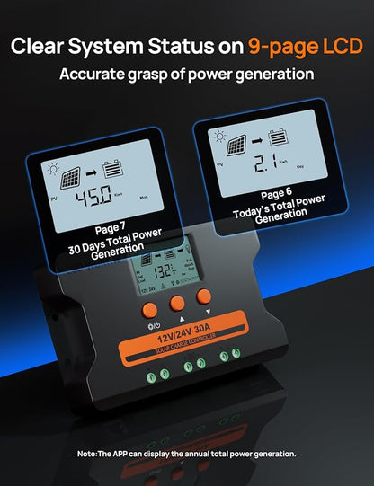 ECO-WORTHY Solar Charge Controller 30A
