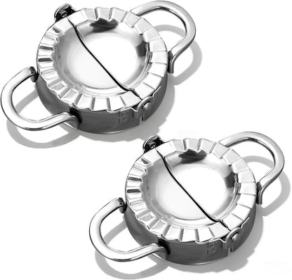 Stainless Steel Dumpling Ravioli Maker Press, 2 Pack Pierogi Mold