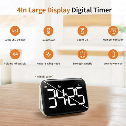 VOCOO Magnetic Kitchen Timer for Cooking