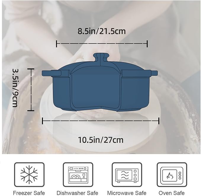 FUN ELEMENTS Lace Emboss Casserole Dish