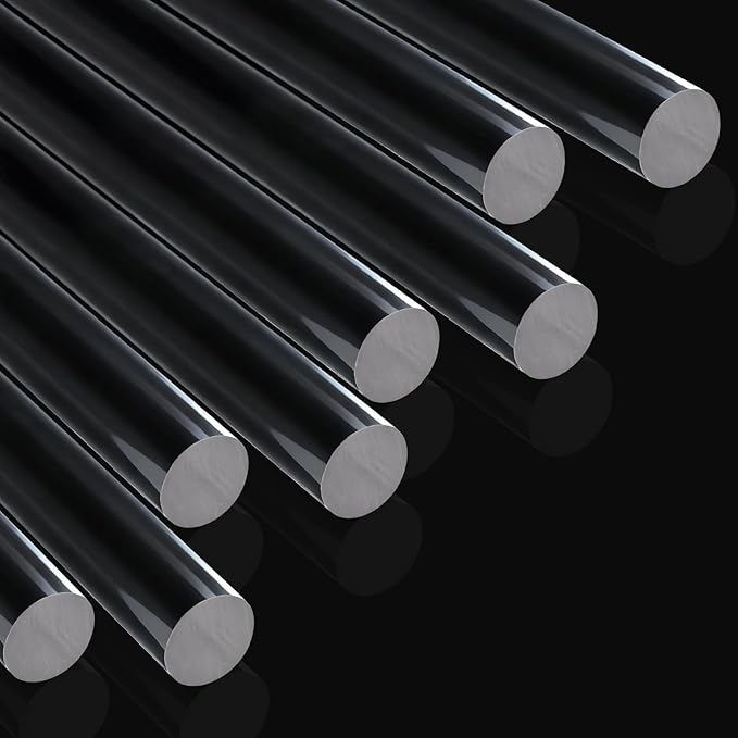 8pcs Acrylic Clay Roller, Plastic Clear Round Tube Roller Pin Polymer Clay Tools